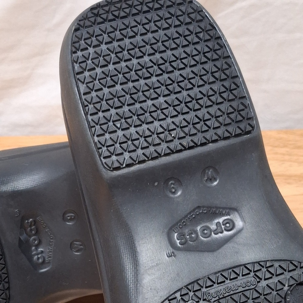 Crocs Neria Pro II Clogs Womens Size 9 Black Slip Resistant Work Shoes 205384 - Picture 10 of 13